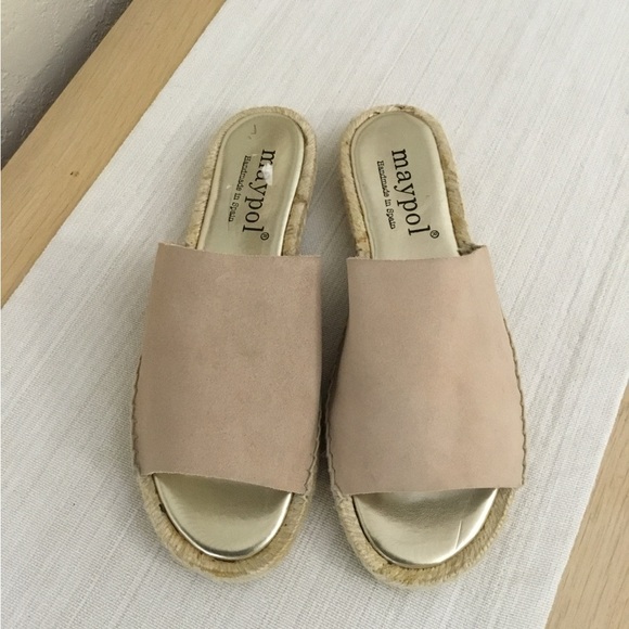 Anthropologie Maypol Suede Band Espadrille Slides size 39 - Picture 4 of 11